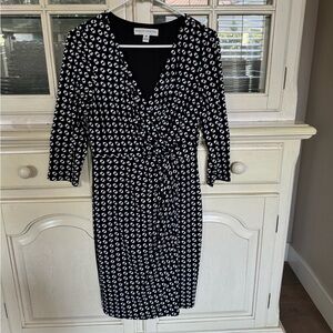 Black and white business dress